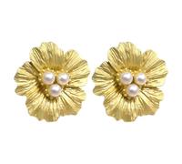 Copribottoni con fiori di perle - Gemelli decorativi da 2 pezzi | Donna Uomo Camicia Camicetta Abito | Eleganti gioielli per abbigliamento a forma di impreziositi da strass
