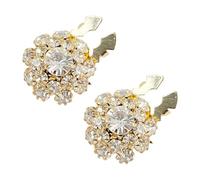 Copribottoni con strass, bottoni per gioielli lucidi - per vestiti rimovibili, 2 gemelli con maniche a camicia per donne e ragazze, se beskrivning, rame + lega + strass, Unisex - Adulto