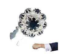 Copribottoni con strass - Copribottoni a scatto | Coperte per bottoni per camicie | Bottoni staccabili da donna | Accessori per ciondoli a forma di fiore