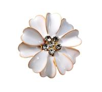 Copribottoni da donna con strass a forma di, decorazione con motivo floreale, per camicette dallo stile elegante, dettagli alla, per jeans, vestiti, cucito tessuto