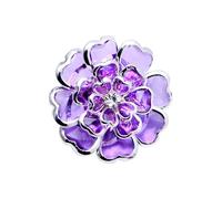 Copribottoni, decorazioni smaltate e strass per camicie, copribottoni fiore collo e gemelli set, ornamento fai da te abbigliamento donna, 12g