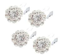 Copribottoni Gioiello Donna, Copri Bottoni Gioiello Donna Clip, 4PCS Rhinestone Button Covers, Detachable Shirt Button Clips Buttons Jewelry, Crystal Fancy Buttons For Clothing Decor
