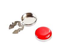 Copribottoni in ottone per camicie da uomo, gemelli eleganti per abbigliamento formale, abiti, smoking ed eventi di nozze, 2 pezzi, Medium, Ottone, Senza gemma