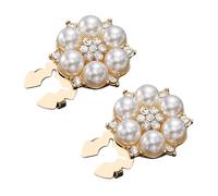 Copribottoni Per Bluse Donna | 2 Pezzi Bottoni - Gioielli Gemelli Per Con Strass E Perle - Per Abbigliamento Abito Matrimonio Business Creazione Cucito
