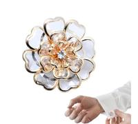 Copribottoni Per Camicie,Elegante Decorazione Fai Da Te Vintage In Metallo Per Abbigliamento - Coperture Per Bottoni Con Clip Per Gioielli E Bluse Femminili | Ideale per Donna Nonna Mamma Moglie Figli