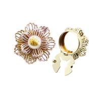 Copribottoni,Spille in Metallo con Perle e Decorazioni Floreali | Copribottoni per Camicia,per Abiti Cappotti Jeans Fai da Te Matrimonio Bluse e Camicie