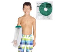 Copribraccio impermeabile per bambini per doccia e bagno, riutilizzabile, impermeabile, per bambini, realizzato con una guarnizione in silicone morbido ed elastico e corpo in PVC di alta qualità