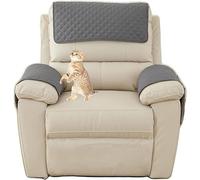 Copribraccioli Fodera Per Bracciolo del Divano, Fodera Per Poggiatesta Per Sedia Reclinabile, Fodera Per Poltrona Impermeabile con Tasche, 1/2/3 Posto Copripoltrona Relax ( Color : 32# , Size : 3-seat