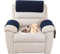 Copribraccioli Fodera Per Bracciolo del Divano, Fodera Per Poggiatesta Per Sedia Reclinabile, Fodera Per Poltrona Impermeabile con Tasche, 1/2/3 Posto Copripoltrona Relax ( Color : 40# , Size : 3-seat