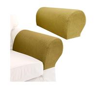 Copribraccioli per divani, Protezioni braccioli for divano Fodera sfoderabile Confezione da 2 Multicolor 21,7x9,7x5,7 pollici(Dark Beige)