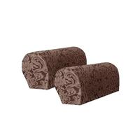 Copribraccioli per divano, Protezioni for braccioli for divano, fodere rimovibili, 2 pezzi, multicolore, for da 18 a 21 pollici(Coffee)