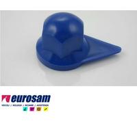 COPRIBULLONE CON INDICATORE DI SERRAGGIO DADO RUOTA D.32MM IN PLASTICA BLU 10 PZ