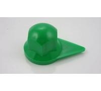 COPRIBULLONE CON INDICATORE SERRAGGIO DADO RUOTA D.32MM IN PLASTICA VERDE 10PZ