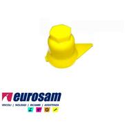 COPRIBULLONE CON INDICATORE SERRAGGIO DADO RUOTA D.33MM IN PLASTICA GIALLO 10 PZ