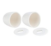 Copribulloni Copertura Bulloni in Abs Bianco, 1 Paio per Wc