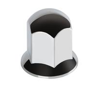 Set 10 copribulloni testa tonda camion cromati in ABS diametro 30mm