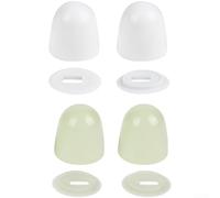 Copribulloni fluorescenti che si illuminano al buio, per uso decorativo del bagno, vite in plastica PP compatibile con la maggior parte dei servizi igienici, visibilità notturna (B)