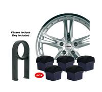 Copribulloni chiave 21 mm Black 20+1 ABS nero chiavei inclusa