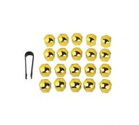 Copribulloni in silicone da 21 mm, 20 pezzi, progettati per l'installazione diretta su cerchi automobilistici standard (giallo)