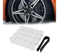 Copribulloni per mozzo ruota auto, 19 mm, 20 pezzi in plastica antipolvere per proteggere dadi e bulloni da ruggine e sporco, aggiunge una finitura pulita alle ruote del veicolo