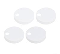 Copribulloni per WC, 4 pezzi, tappo decorativo in plastica antiruggine impermeabile bianco 4,5 cm per base del sedile del water