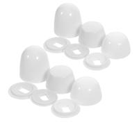 Copribulloni per Wc in Abs Bianco, 2 Set, Accessorio Fissaggio
