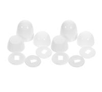 Copribulloni per Wc in Abs Bianco, 2 Set Coprivite