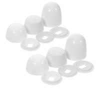 Copribulloni per Wc in Abs Bianco, 2 Set, Copriviti