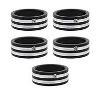 Copribulloni piatti for corona posteriore for Harley Softail Fat Boy 1993-2023 Sportster XL 883 1200 Touring Road King Glide, neri(Black White)
