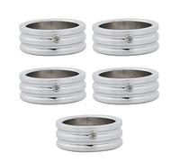 Copribulloni piatti for corona posteriore for Harley Softail Fat Boy 1993-2023 Sportster XL 883 1200 Touring Road King Glide, neri(Chrome)