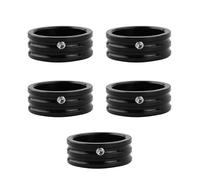 Copribulloni piatti for corona posteriore for Harley Softail Fat Boy 1993-2023 Sportster XL 883 1200 Touring Road King Glide, neri(Black)
