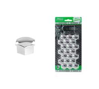 Copribulloni ruota 21 mm cromati ABS 21 pezzi con chiave