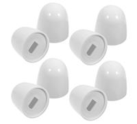 Copribulloni Wc Rotondi in Abs Bianco, Set da 8 Pezzi