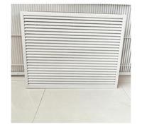 Copricalorifero Design a Incastro Copertura per Radiatore Prese D'Aria a Parete in Metallo Studio Camera da Letto(17.72 x 17.72in/450 x 450mm)