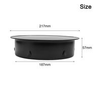 Copricamino nero elegante adatto per uso interno ed esterno 50200MM