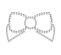 Copricapezzoli Decorativi Bijoux Indiscrets Mimi Bow - Argento