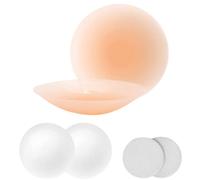 Copricapezzoli Silicone, Riutilizzabili e Lavabili, Forma di Circolo, Copricapezzoli da Donna Autoadesivi Reggiseni Bra Pad per Abito da Sera Abito da Sposa Costume da Bagno e Abiti Senza Schienale