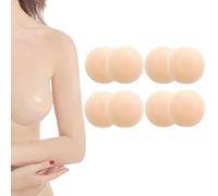 Copricapezzoli Silicone, Riutilizzabili e Lavabili, Forma di Circolo, Copricapezzoli da Donna Autoadesivi Reggiseni Bra Pad per Abito da Sera Abito da Sposa Costume da Bagno e Abiti Senza Schienale