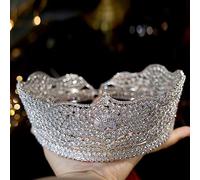 Copricapi da donna, gioielli for capelli, diademi e corone for donne Accessori for capelli da sposa, corone rotonde for spettacoli, splendidi diademi e corone Corona della regina, Corona del re