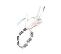 Copricapi da sposa per copricapiglia da sposa da sposa da sposa a corona di matrimonio corona retrò corona corona coppia di copricapo accessori argento copricapo di cristallo 1pc