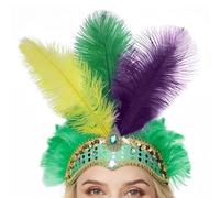 Copricapi per Donne per il Carnevale | Fascinator con Benda per Showgirl | Accessorio per Cosplay | per Feste per Festival per Cocktail per Carnevale per Matrimonio per Raduno per Maschera e Eventi