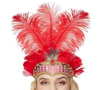 Copricapi per Donne per il Carnevale Fascinator Con Diadema Per Showgirl