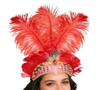 Copricapi per Donne per il Carnevale Fascinator Con Diadema Per Showgirl
