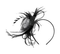 Copricapo a forma di piuma, stile vintage, accessori per capelli, piccoli cappelli, a retina, per uso quotidiano, feste, matrimoni, dopotutto, tè, donne e ragazze