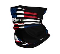 Copricapo A Mezza Faccia Bandiera Americana E Bandiera della Repubblica Dominicana Bianca Elegante Decorazione Facciale Unisex Scaldacollo per Uomo Sports Yoga