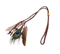 Copricapo americano con piume per donne copricapo indiano piume fascia per capelli gioielli copricapo