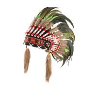 Copricapo artificiale copricapo indiano per le vacanze per esibizioni