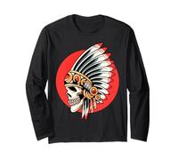 Copricapo Capo Indiano Teschio Maglia a Manica