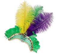 Copricapo Carnevale Fascinator Con Diadema Per Showgirl