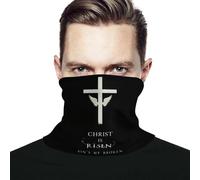 Copricapo Christ Is Risen Sin'S My Broken Easter Cross Riutilizzabile Bandana Leggero Neck Gaiter per Carnevale Halloween Ciclismo 2 Pezzi